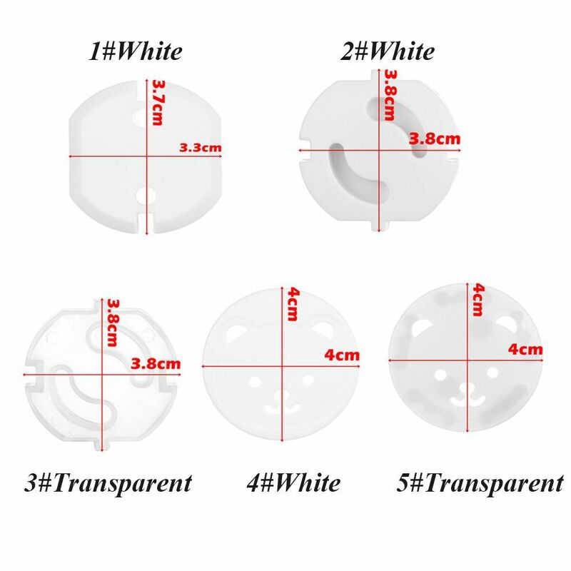 10Pcs Power Socket Plug Protector Cover Anti-Electric Outlet Guard European Standard Electric Safety Protection Security Locks
