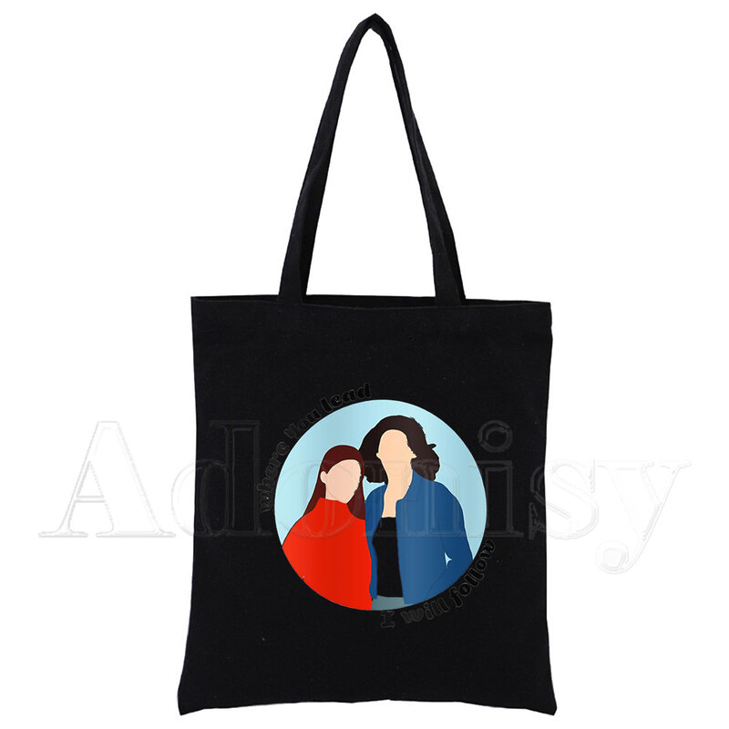 Gilmore meninas saco de lona casual grande sacos de mão para senhoras senhoras bolsa de compras impressão grande capacidade preto