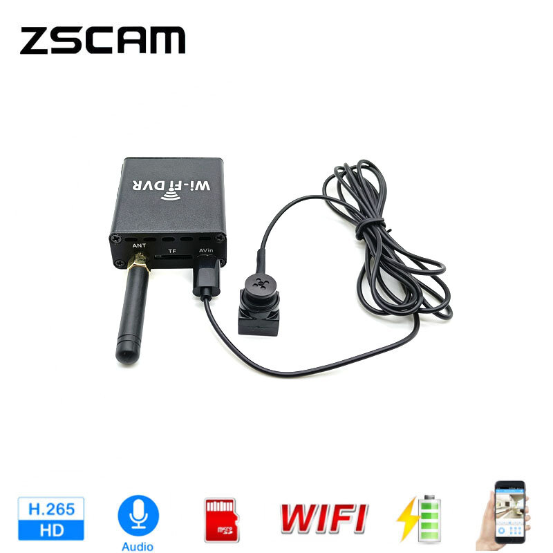 HD Keamanan Rumah RTSP 1080P AHD Webcam Portabel H.265 P2P Wi-Fi Onvif 2MP Kit DVR Mini Slot Kartu TF Baterai/Audio Bawaan