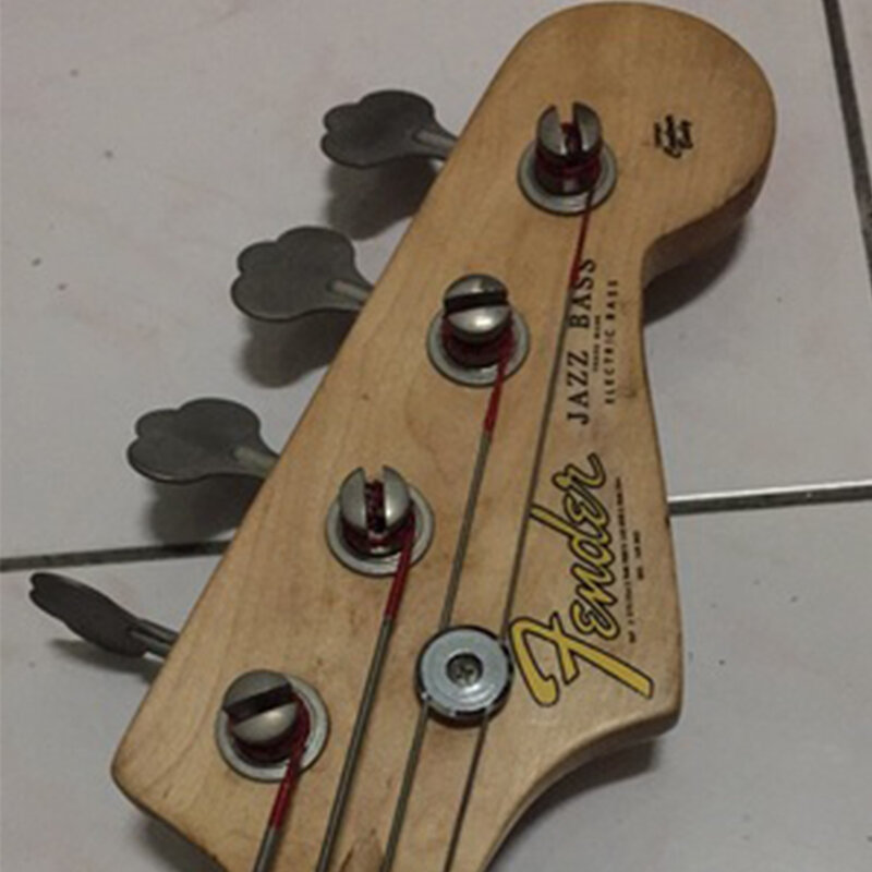 Fender bass cabeça logotipo transferência de água adesivo vintage mihao estilo moderno