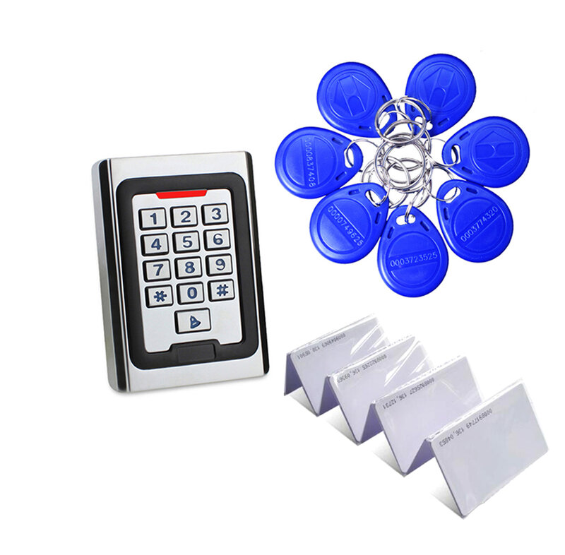 Металлическая клавиатура контроля доступа из цинкового сплава автономная подсветка с идентификаторами
