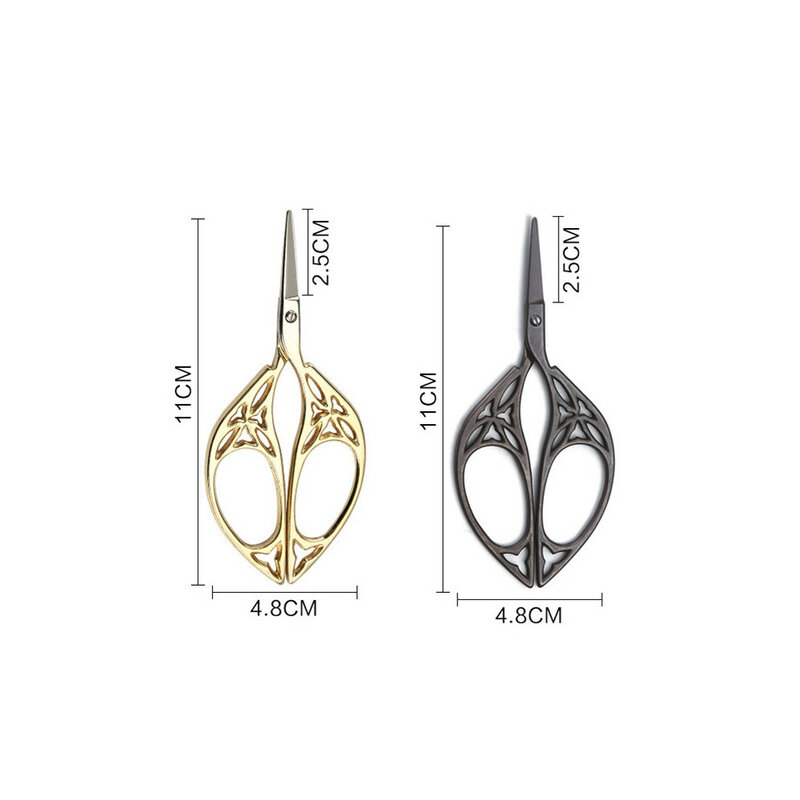 レトロなヴィンテージはさみ糸刺scissorsはさみ家の縫製耐久性のあるステンレス鋼のはさみテーラーDIYクロスステッチはさみ