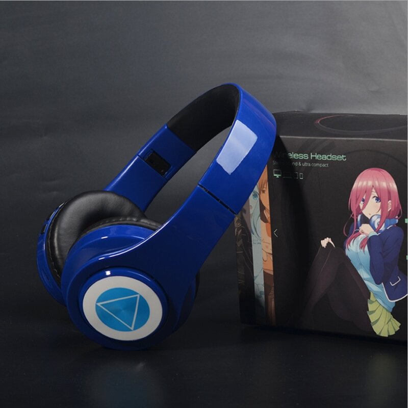Cosplay Miku Nakano Sanken Wireless Wired 2 in1 Bluetooth Headset Anime Go-Toubun no Hanayome The Quintessential Headphones