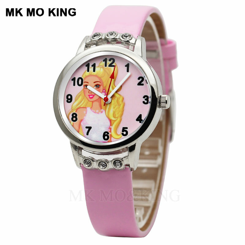 Reloj de pulsera deportivo de cuarzo para niños, cronógrafo de cuero rosa, 7 colores, a la moda, 2021