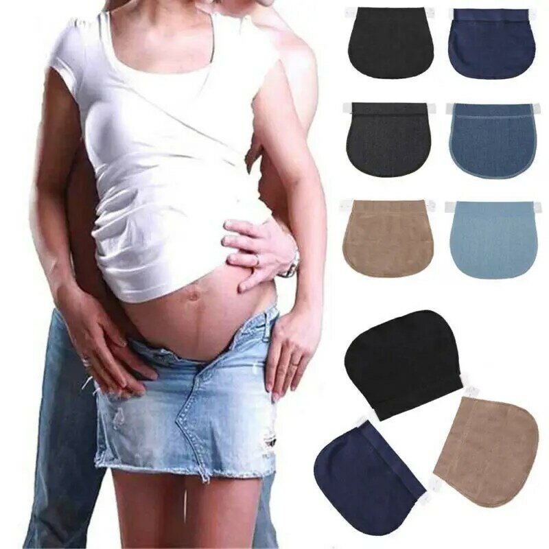 1 ud. Hebilla de extensión de pantalones y cinturón de botón para embarazadas, suministros de costura de ropa DIY