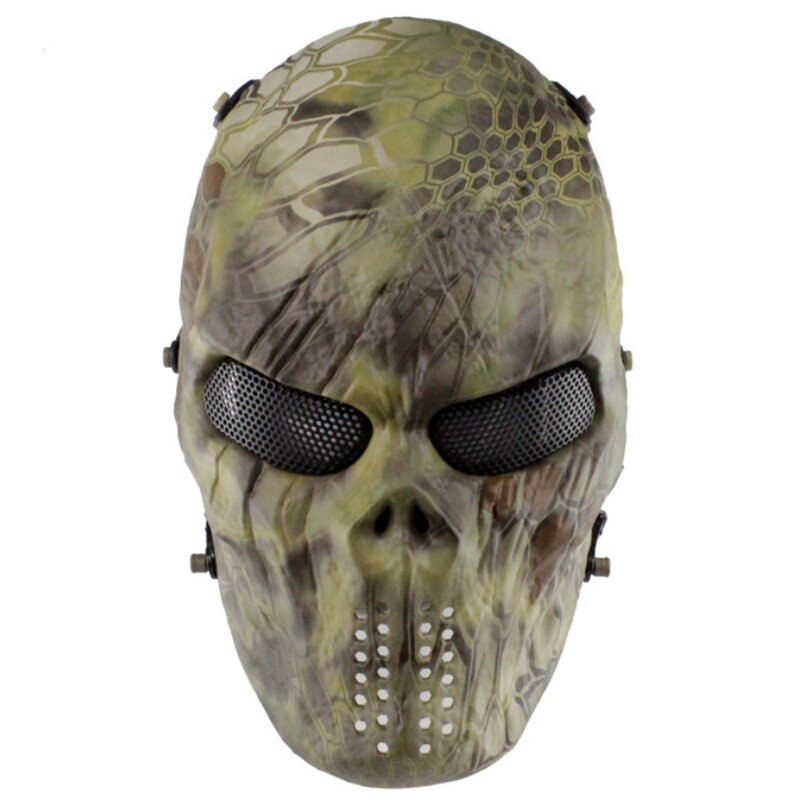 M06 Masker Wajah Penuh Taktis Tengkorak Militer Topeng Paintball Airsoft Tentara Wargame Berburu Perlindungan Cosplay Topeng Pesta Halloween