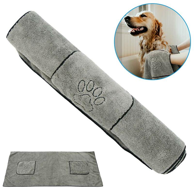 Haustier Hund Handtuch Super Saugfähigen Hund Bademantel Mikrofaser Bad Handtücher Quick-Trocknen Katze Bad Handtuch