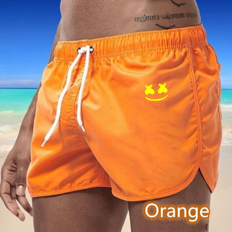 Pantalones cortos informales con estampado para hombre, shorts finos holgados para la playa, para deportes al aire libre y fitness, verano, 2021