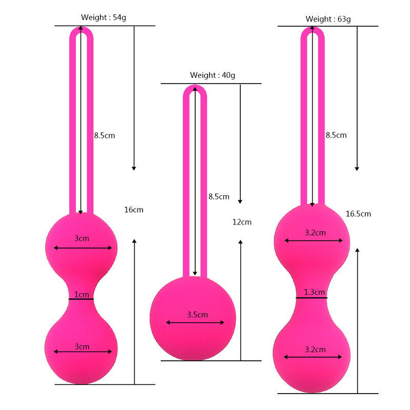 Set Safe Silicone Smart Ball Kegel Ball Ben Wa Ball Vagina Tighten Exercise Machine Vaginal Geisha Ball Sex Toys for Women