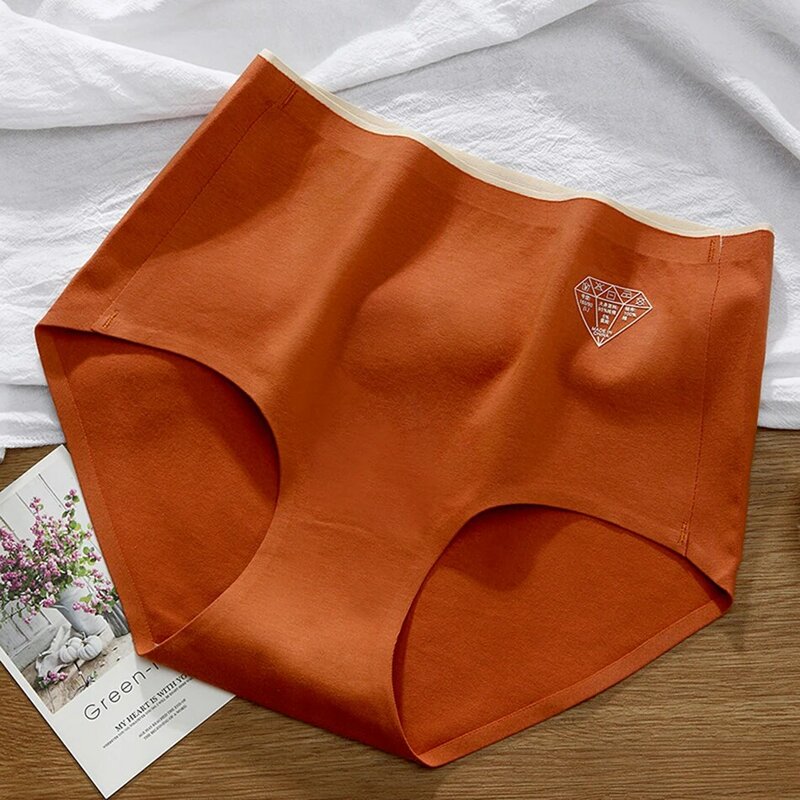 Roupa interior feminina., calcinhas antibacterianas de alta qualidade em algodão com cintura alta para o calor e o conforto.