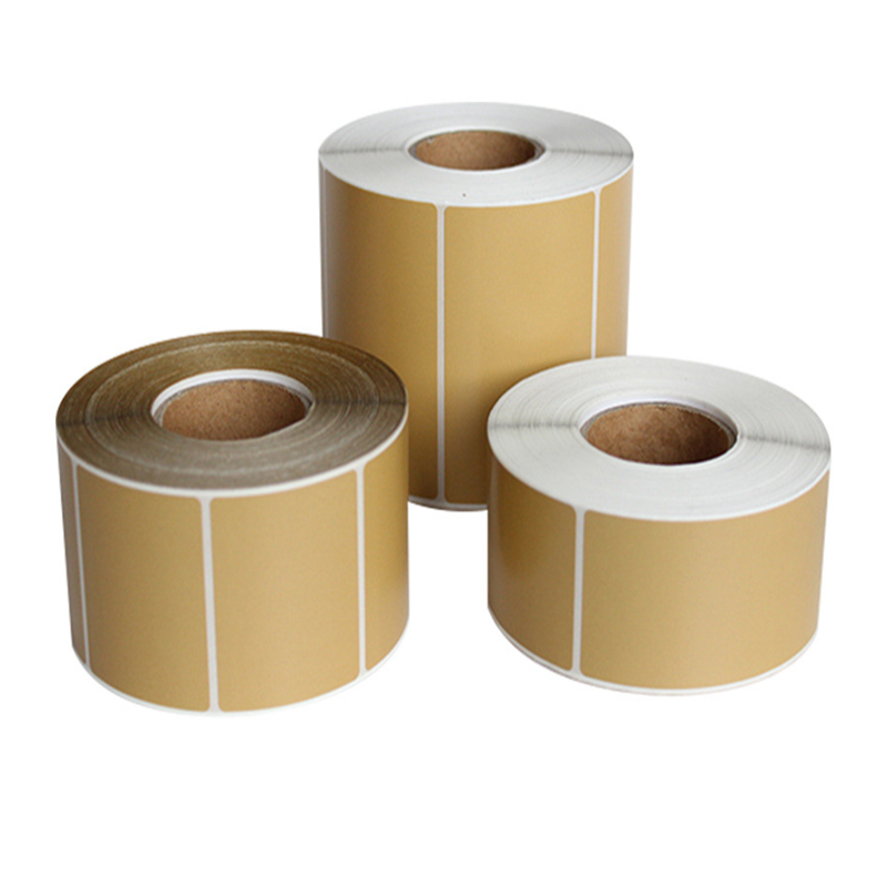 Adhesive kraft sticker color thermal paper 100*100*80*40*30 self-adhesive label barcode printable and handwritten paper