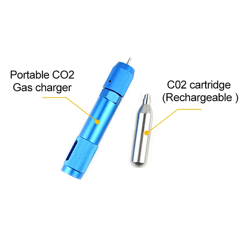 Oplaadbare 12G 8G CO2 Cartridges Mini Herbruikbare Refill Gas Cilinder Capsule Airsoft Schieten Luchtbuks Jacht Paintball Inflator