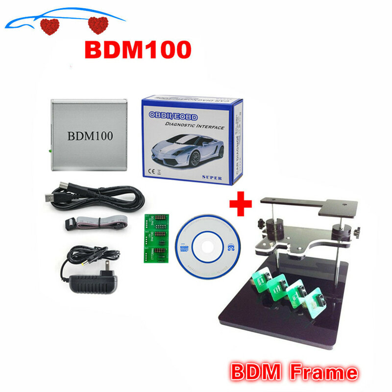 جديد BDM 100 ECU BDM 1255 مبرمج BDM100 CDM1255 + BDM إطار مع محولات مجموعة يصلح ل BDM100 مبرمج/CMD ، bdm الإطار