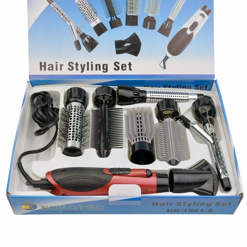 7 em 1 um passo secador de cabelo & volumizer rotativa alisador de cabelo pente curling ferro secadores de cabelo para o estilo do cabelo ferramenta