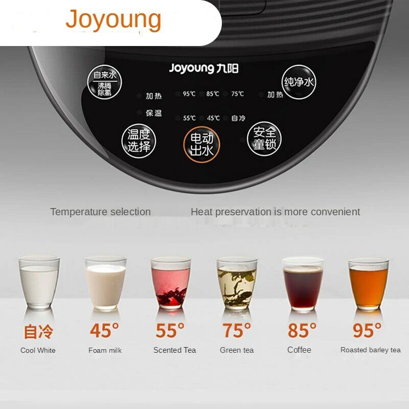 Joyoung-Hervidor eléctrico automático, termostato inteligente, hervidor de aislamiento para el hogar, 5L