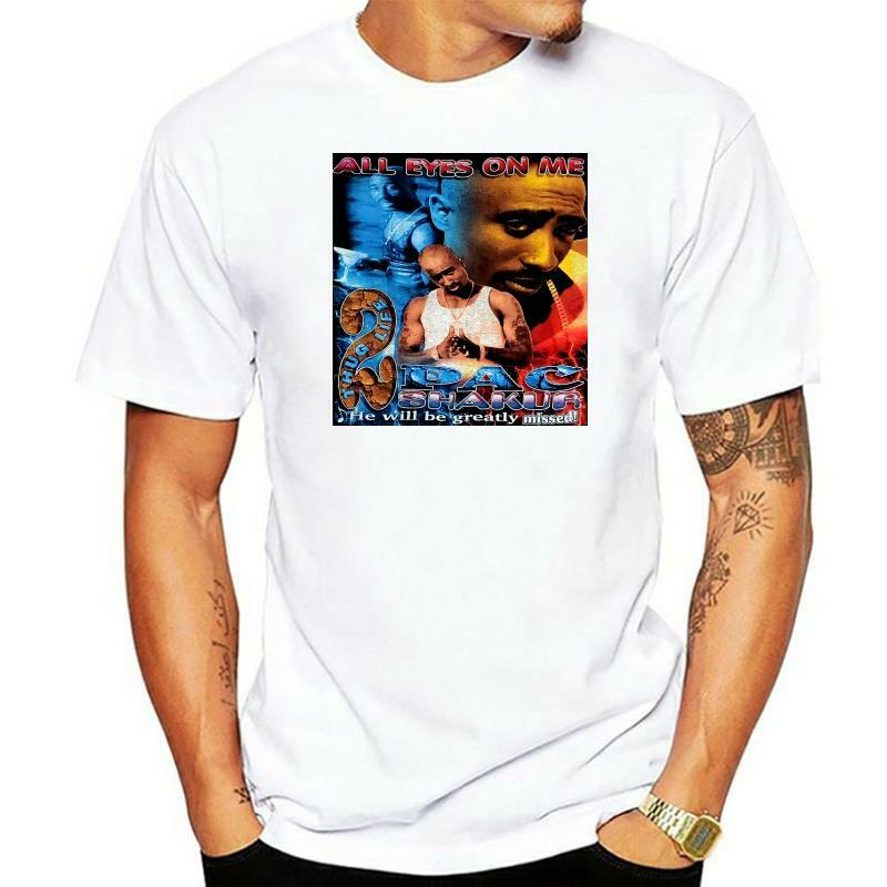 Vintage 90S Tupac Tutti I Eyez Su di Me Bootleg T Shirt Rap Hip Hop 2Pac Rare