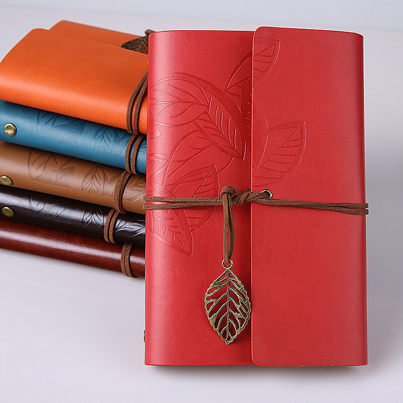 Leaf ورقة المفكرة المفكرة كتاب الجلود الأدب المخططين مجلة القرطاسية بولي PU دفتر Diary دفتر الإبداعية