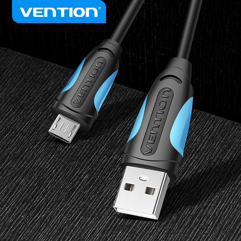 Vention-Cabo Micro USB para o telefone móvel Android, Fio de carregamento rápido, Data Sync Charger para Samsung, HTC, Xiaomi