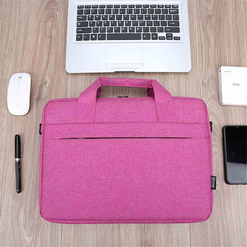 Kuu Laptop Tas Lengan Case Pelindung Bahu Tas Notebook Membawa Case Tahan Air untuk 15.6 Inci Mac Buku Udara Lenovo Dell