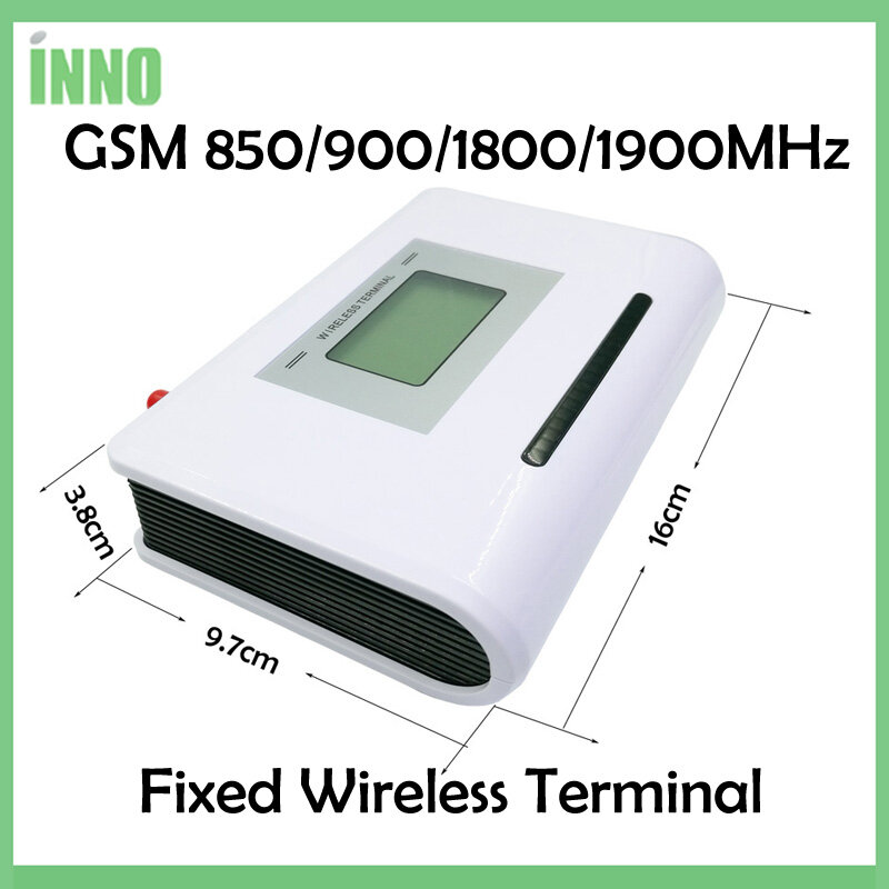 Terminal inalámbrico fijo GSM, 850/900/1800/1900MHZ, con pantalla LCD, compatible con sistema de alarma, PABX, voz clara, señal estable