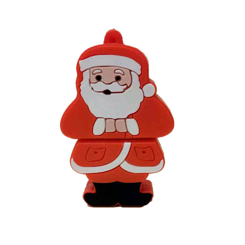 Usb Flash Drive 128GB Christmas Tree Pen Drive Santa Claus Flash Memory Card 2.0 Pendrive 4GB 8GB 16GB 32GB 64GB 256GB Usb Stick