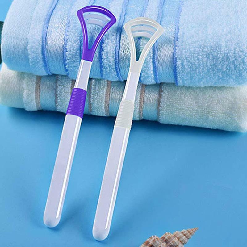1 pçs língua raspador escova de limpeza escova de dentes fresco língua respiração remover escova língua revestimento x7x1