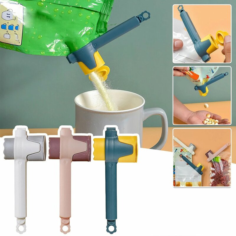 Creative Snacks Sealed Milk Powder Clip Discharge Spout Clip Food Bag Fresh-keeping Clip Food Storage Sealing Clip