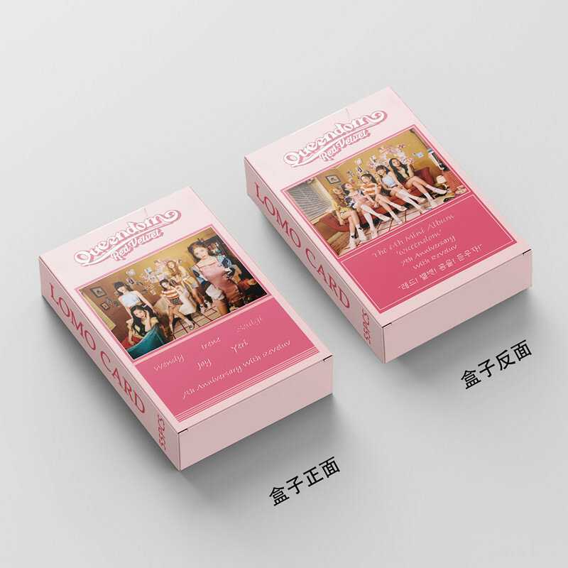 55 sztuk/zestaw 2021 Queendom Red Velvet plakat popularne połączenie karty Lomo moda zdjęcie pocztówka Kawaii biurowe prezent