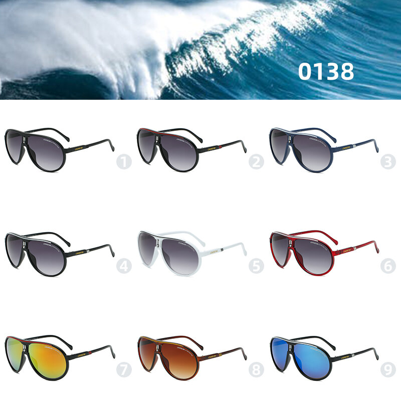 الكلاسيكية المتضخم النظارات الشمسية الرجال النساء Vintage الرجعية الرياضة القيادة نظارات شمسية إطار كبير الملونة في الهواء الطلق نظارات نظارا...