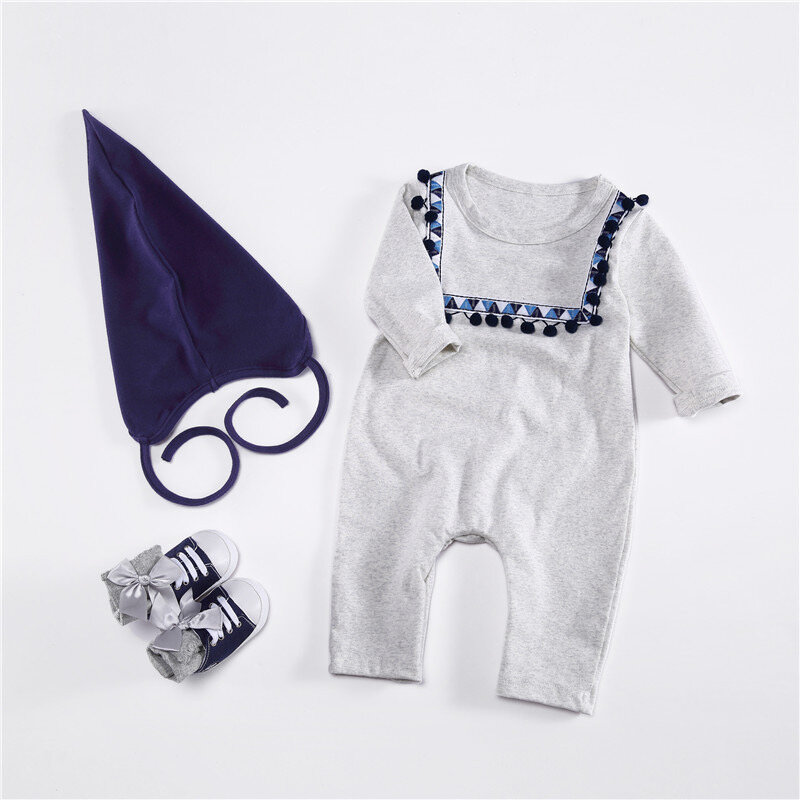 Barboteuse à manches longues pour bébés garçons et filles, vêtements confortables et respirants, Style chinois, nouvelle collection printemps, XB59