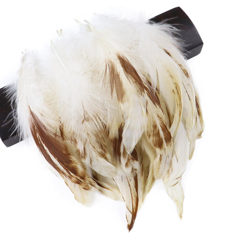Plumes de coq de poulet blanc naturel, 50 pièces, bricolage, fabrication de bijoux de carnaval, décoration de robe de mariée, Plumes moelleuses pour artisanat 8-13CM