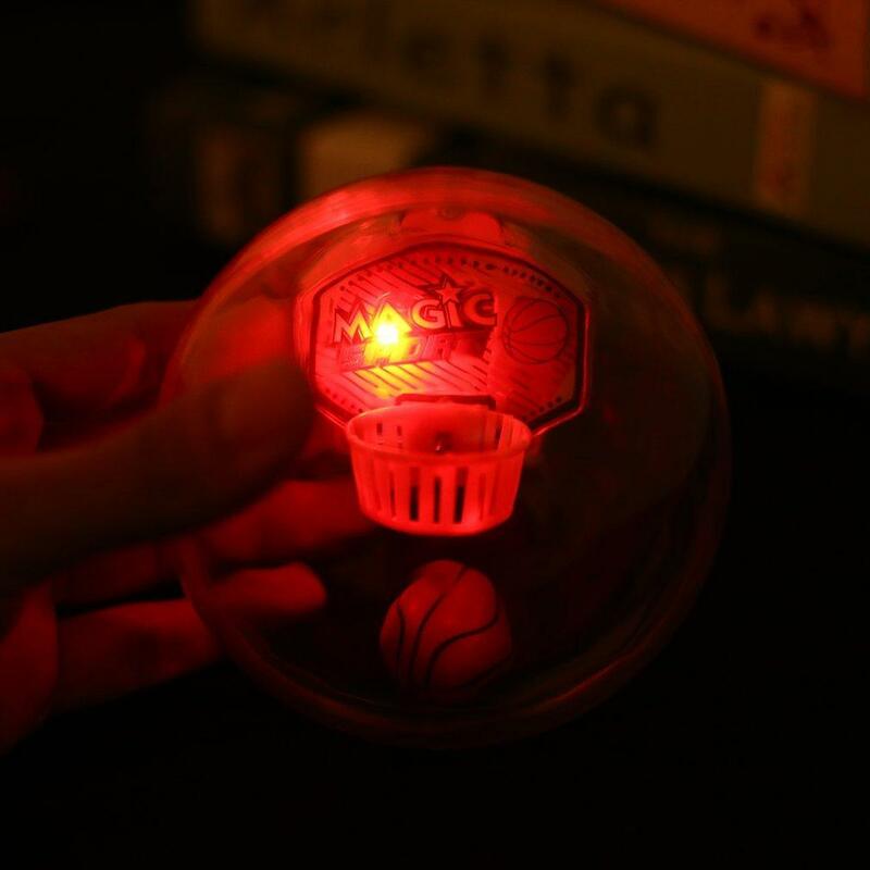 Jeu de basket-ball électronique portable avec lumière LED et sons réduisant la pression LN