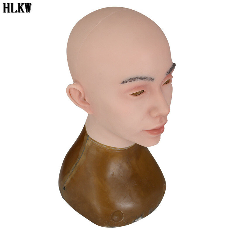 Hot Sexy Transgender Soft Mask Silicone Head Face Mask Male to Female Cosplay Costumes for Crossdresser drag queen shemale face