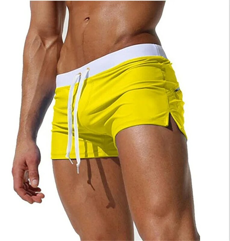Męskie spodenki do kulturystyki Fitness męskie letnie treningi męskie oddychające szybkie suche ubrania sportowe Jogger Beach pływanie krótkie spodnie