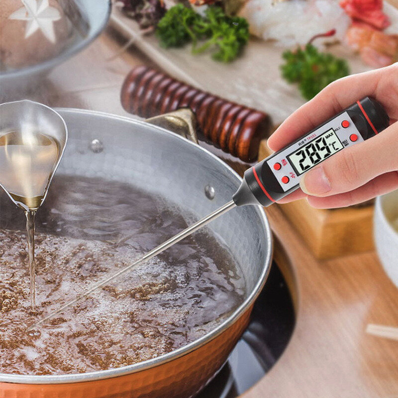Digitale Fleisch Thermometer Kochen Lebensmittel Küche BBQ Sonde Wasser Milch Öl Flüssigkeit Ofen Digitalen Temperaure Sensor Meter