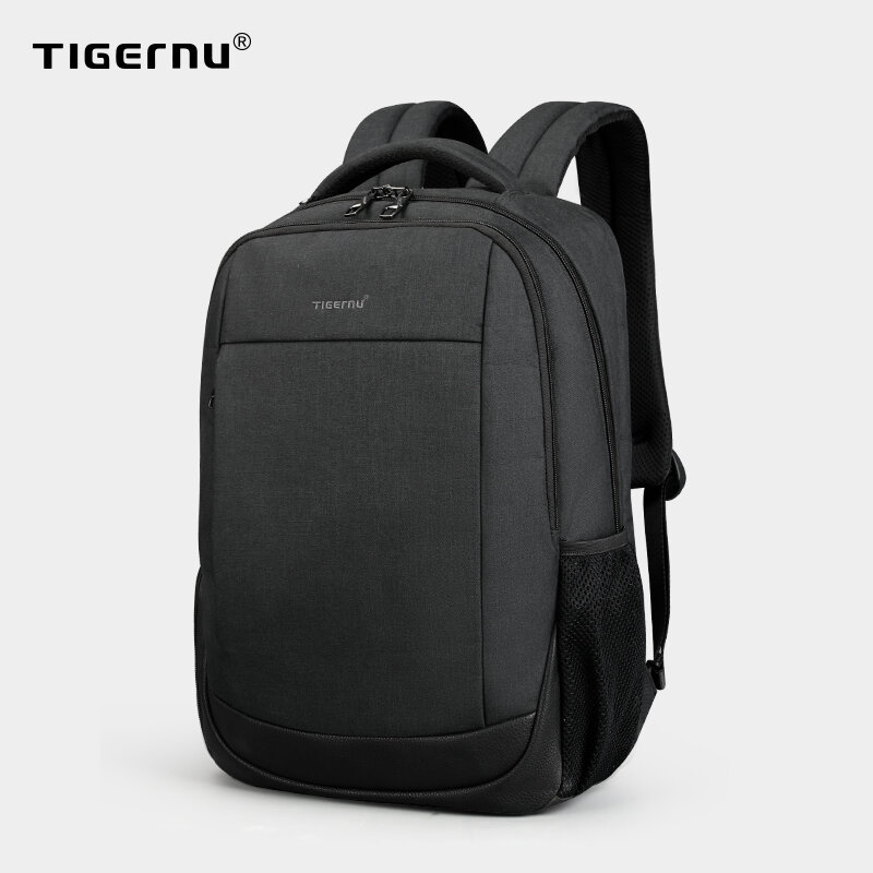 Tigernu marka USB ładowanie męski plecak z zabezpieczeniem przeciw kradzieży 15.6 "Laptop plecak biznesowy torba kobiety tornister Mochila mężczyźni torby podróżne