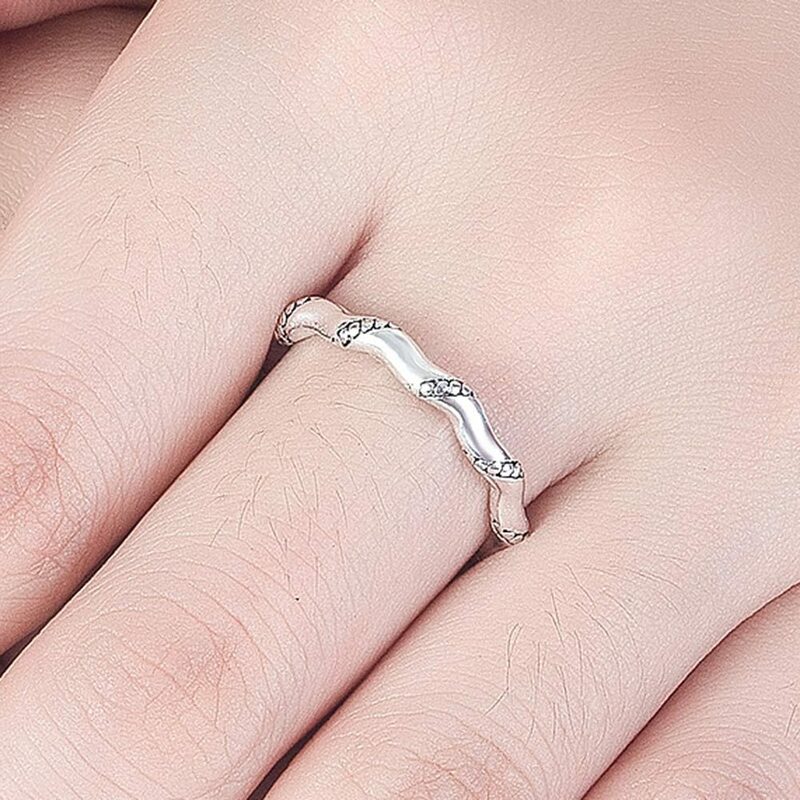 Anéis de bambu criativo do vintage antigo banhado a prata anéis para as jóias femininas thai prata chapeado jóias anel anel bague anillos presente