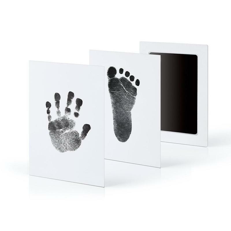 Ungiftig Baby Tintenlosen Handabdruck Fußabdruck Kit Keine Touch Haut Tintenlosen Tinte Pads Kits 0-6 Monate Neugeborenen haustier Pfote Druckt Souvenir
