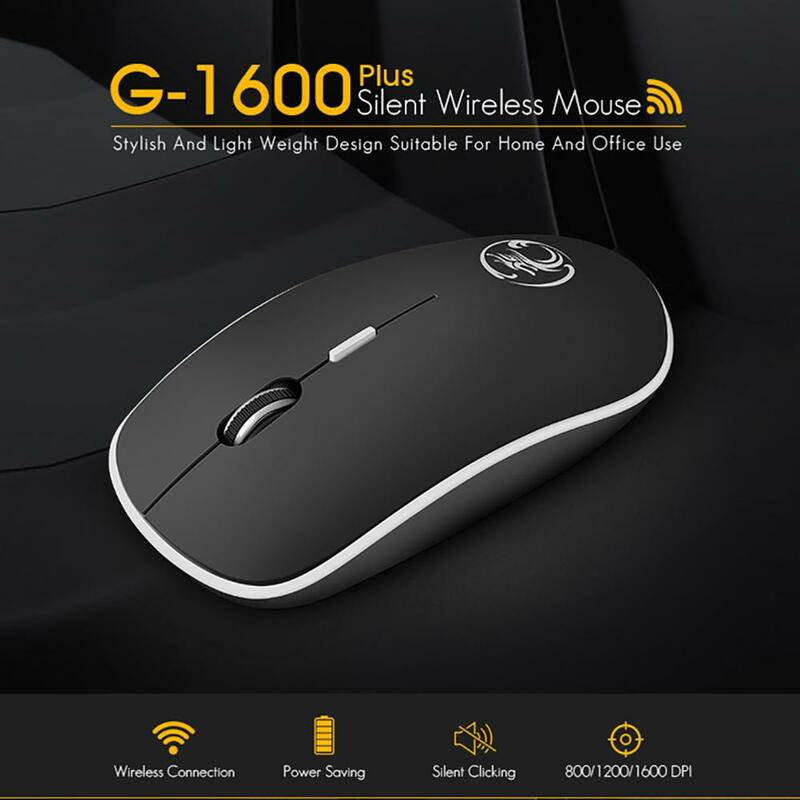 Mouse Nirkabel Senyap Mouse USB Nirkabel Mouse Komputer untuk Laptop Diam Ergonomis Penggunaan Laptop Aksesori PC Mouse untuk Gamer