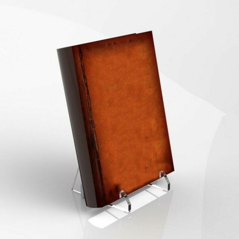 1 peça de exibição do livro suporte acrílico cavalete prateleira quadro foto rack armazenamento prato suporte base