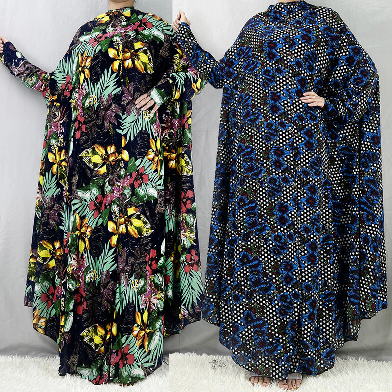 Nuovo 1 pezzo abito Pullover abito da culto musulmano donna caftano indumento da preghiera Djellaba Femme Islam abbigliamento lungo Khimar Arabia