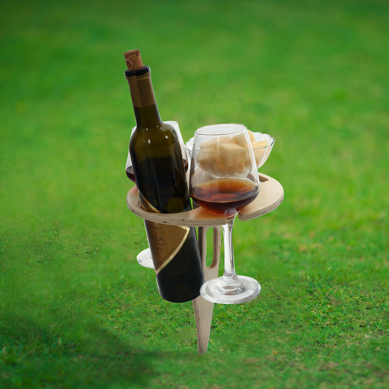 Madeira dobrável mesa de vinho ao ar livre portátil rack de vinho transportar móveis piquenique festa suprimentos praia jardim mobiliário mesas dobráveis