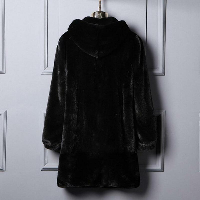 Manteaux en fausse fourrure de vison pour femme, épais et chaud, à capuche, grande taille 6Xl, hiver, K1218