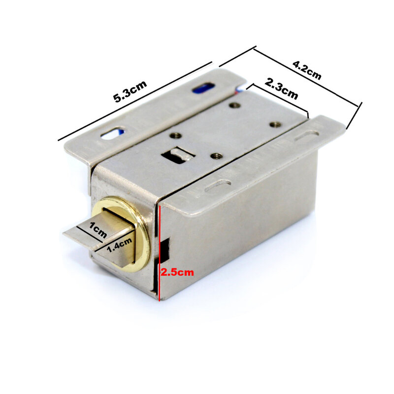Dc 12V 0.4A Subminiature Kasten Lock Elektronische Deurslot Vangst Deur Poort Release Vergadering Solenoid Toegangscontrole Lock