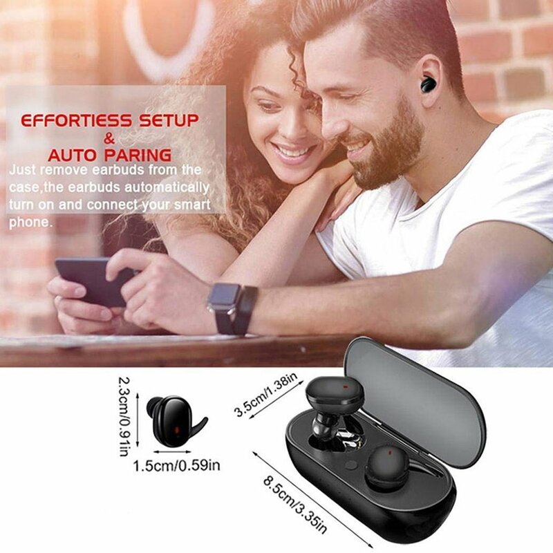 2020 Nieuwe Zwart Wit Headset Y30 Draadloze Headset Sport Headset Outdoor Headset 5.0 Binaural Stereo Mini Headset