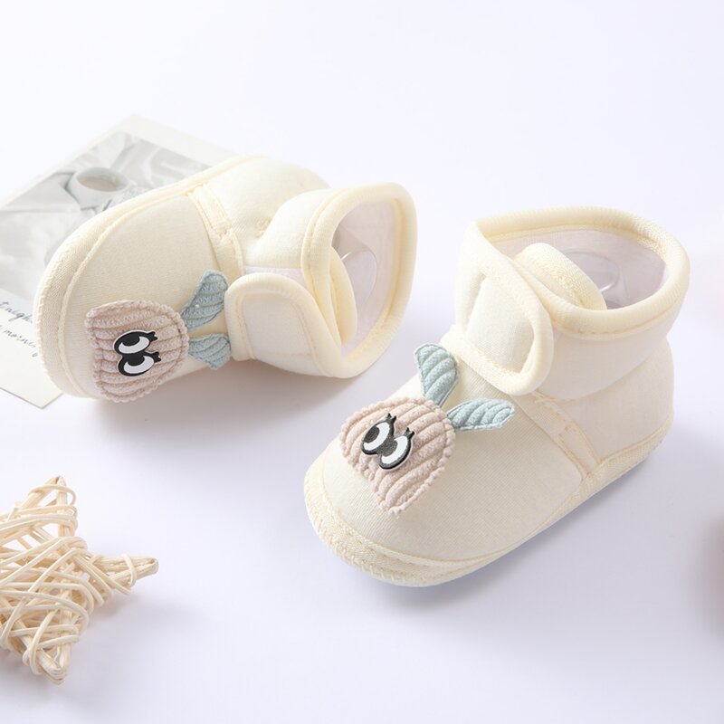 Weixinbuy Newborn Soft Sole Casual Cartoon Bear Shoes Infant Baby Girls Boys Sneaker Toddler Prewalker Cozy First Walker 0-9M