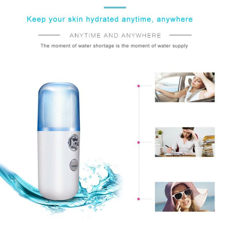 Nano pulverizador USB, accesorios hidratantes para el cuidado de la piel, instrumento de belleza, humidificador, herramientas para el cuidado de la piel