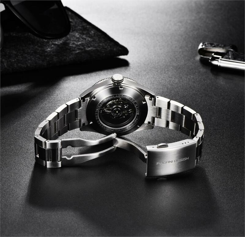 Pagani design topo marca de luxo dos homens relógios relógio automático homem aço inoxidável à prova dwaterproof água esporte negócios relógio de pulso mecânico