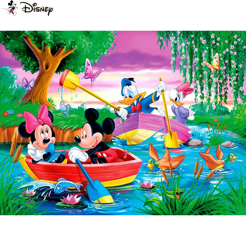 Disney arte 5d diy pintura diamante "desenhos animados mickey mouse" fotos de diamante ponto cruz 3d strass bordado decoração a30984