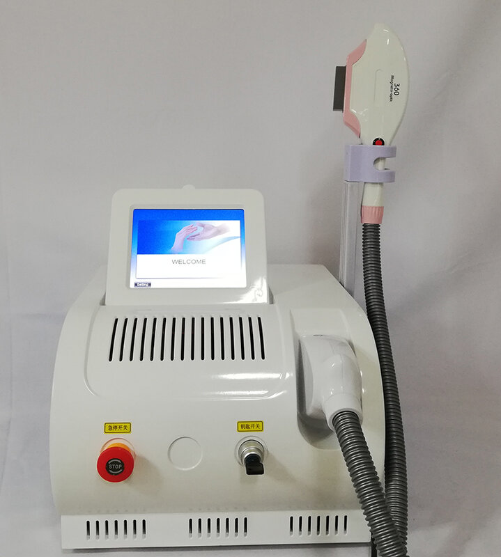 360 magneto-equipamento permanente ótico do salão de beleza da máquina da remoção do cabelo do laser do ipl opt shr ipl 400000 tiros